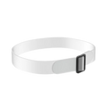 Three quarter front view of Ledlenser non-slip headband to mount headlamps helmets or hardhats. Durable transparent silicone with black buckle | Ships Within New Zealand