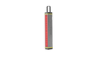 Front three-quarter vertical view of Ledlenser AF2R compact multi-purpose light tool with rubber hook for hanging. Shown in red light mode.