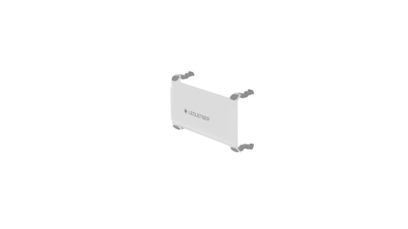Ledlenser AF4R Work Floodlight removable diffuser with mounting brackets behind
