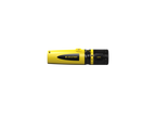 Front view of yellow and black Ledlenser EX7R rechargeable torch for use in Ex-Zone 0/21 with gas groups IIA, B or C (up to T4) or dust groups IIIA, B or C (up to T135°C)