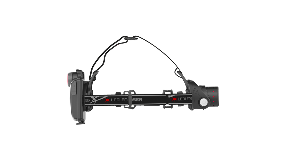 Side view of Ledlenser H14R.2 headlamp - Black