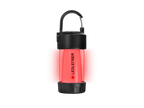 Front view of ML4 Rechargeable Lantern in red reading light function - Black