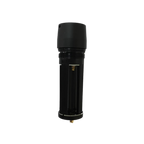 Side on-end view of replacement battery box + switch for the Ledlenser P7.2 torch. Also suits the P7 and P7QC. Not compatible with P7 Core | Ships Within New Zealand