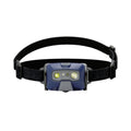 Front view of Ledlenser HF6R Core rechargeable headlamp with branded head strap - Blue | LED502966